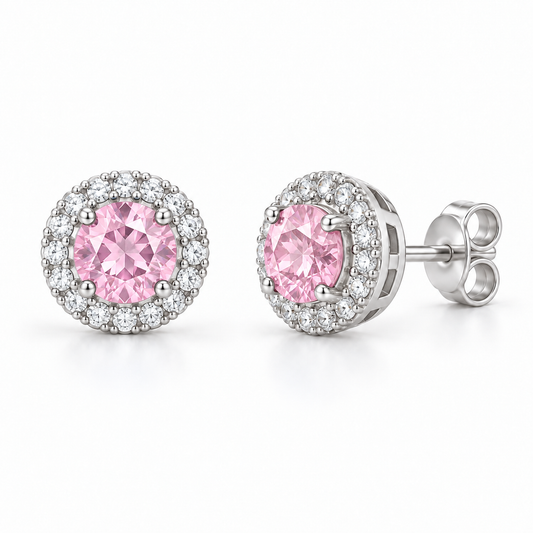 Sterling Silver Stud Earring CZ Stone ECZ33105