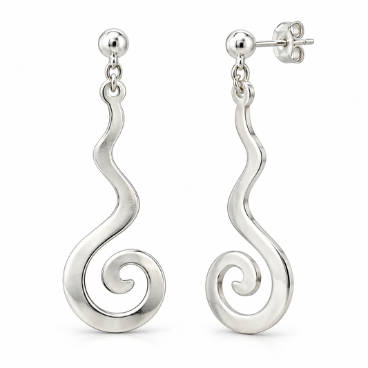 Sterling Silver Plain Earring PE010490342