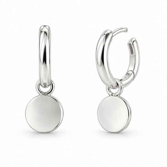 Sterling Silver Plain Earring ECZ9830