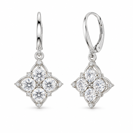 Sterling Silver Earring CZ Stone ECZ10043