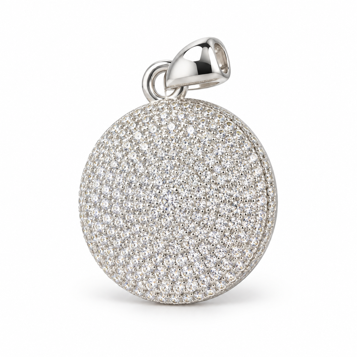 Sterling Silver Pendant CZ Stone
