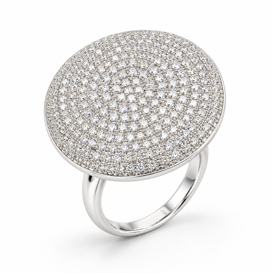 Sterling Silver Ring CZ Stone RCZ414