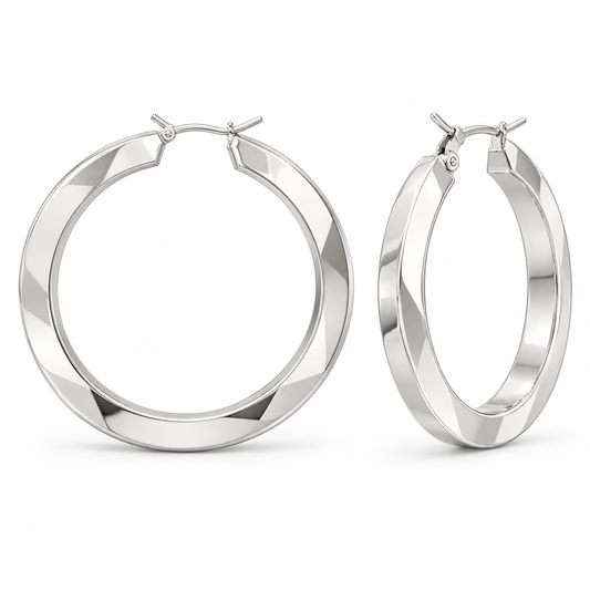 Sterling Silver Hoop Earring EP814