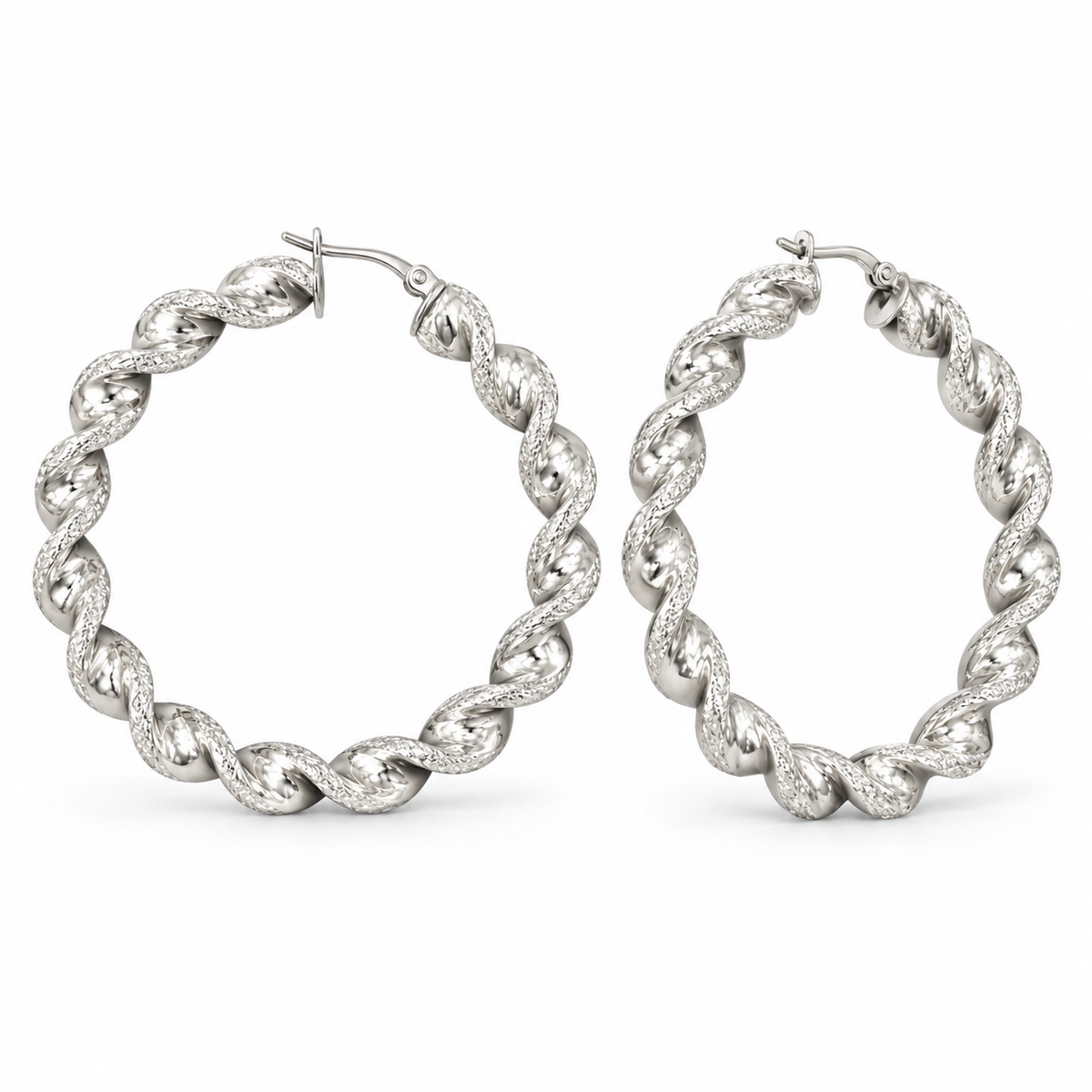 Sterling Silver Round Earring ECZ100113Y