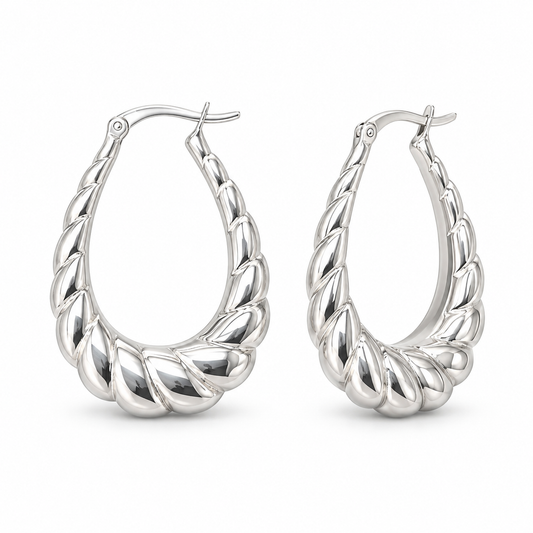 Sterling Silver Plain Earring EP100115