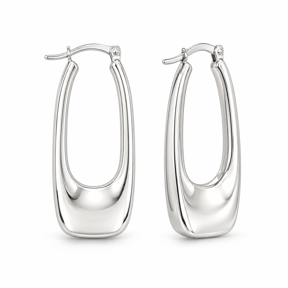 Sterling Silver Plain Earring EP100122