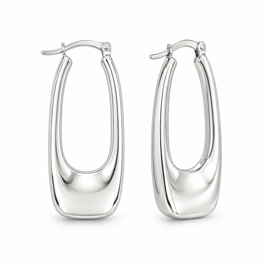 Sterling Silver Plain Earring EP100122
