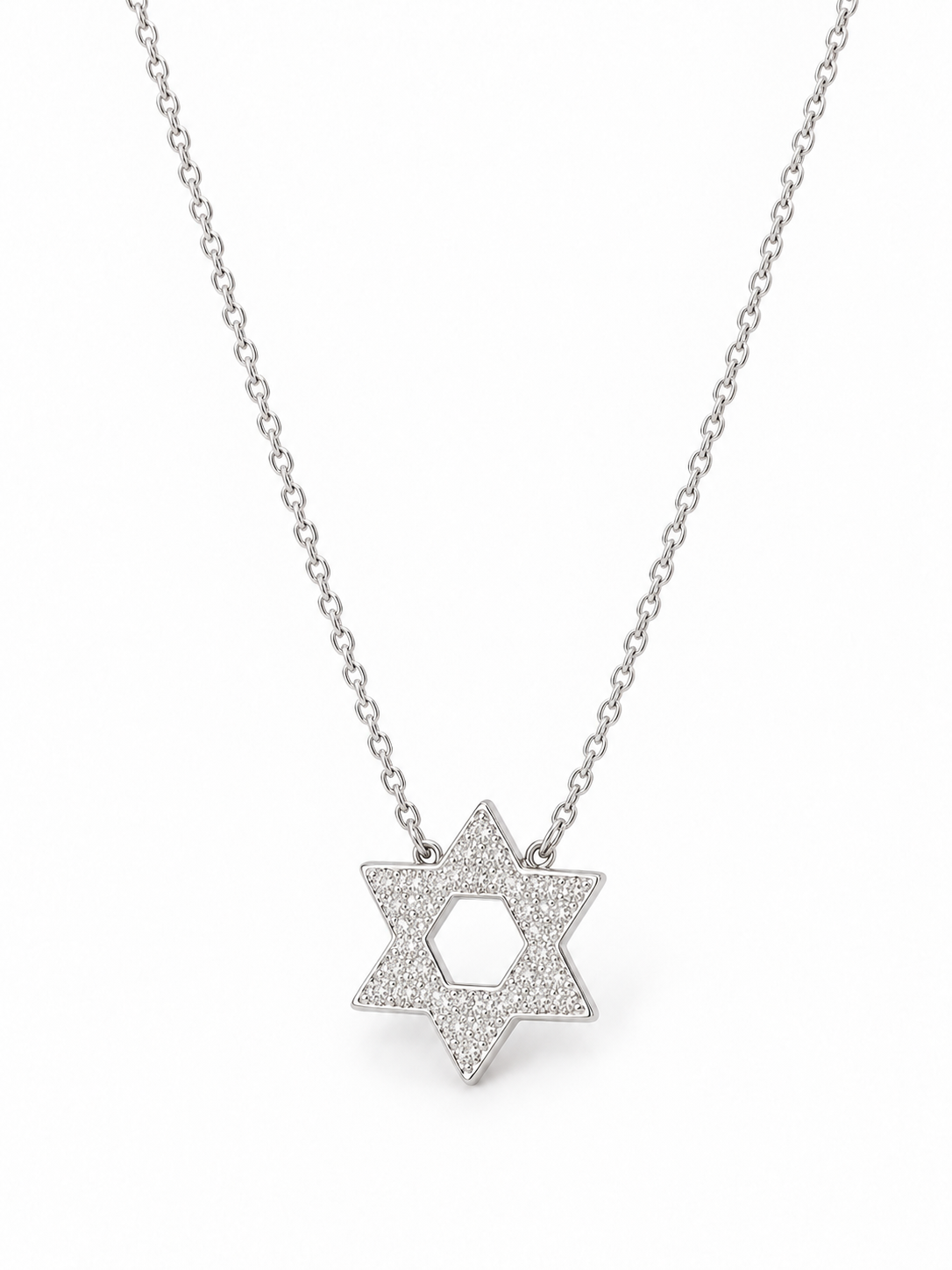 Sterling Silver Star of David Necklace
