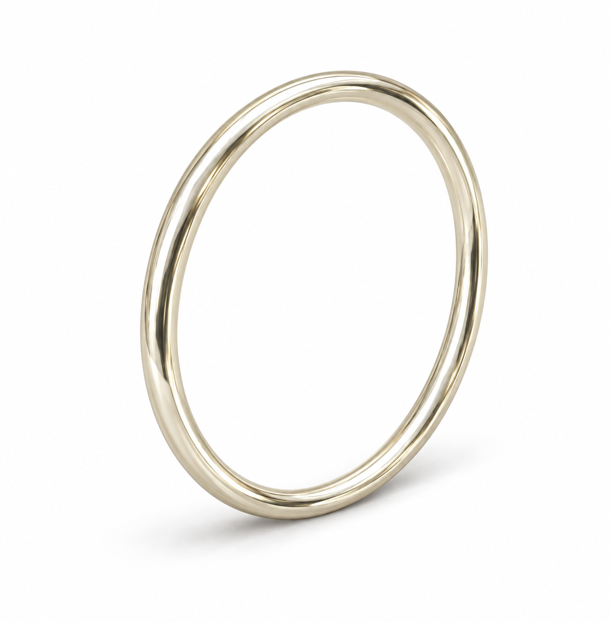 Sterling Silver Plain Round Bangle