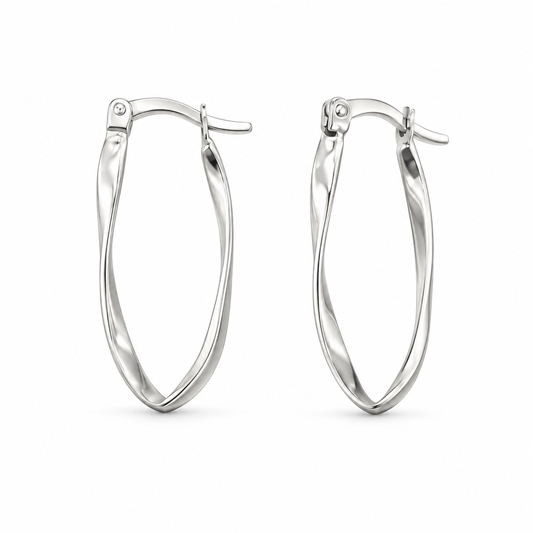 Sterling Silver Earring Plain