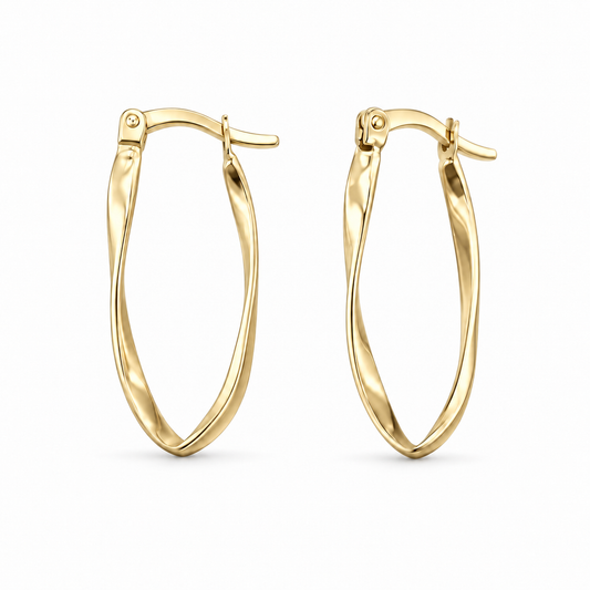 Sterling Silver Earring Plain – alternate view