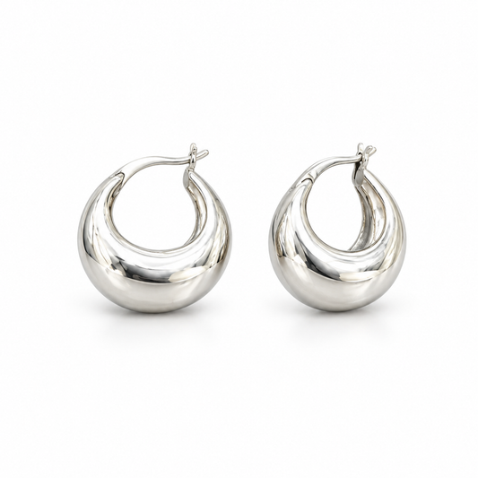 Sterling Silver Plain Earring