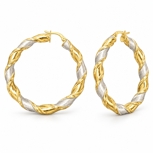 Sterling Silver Round Earring