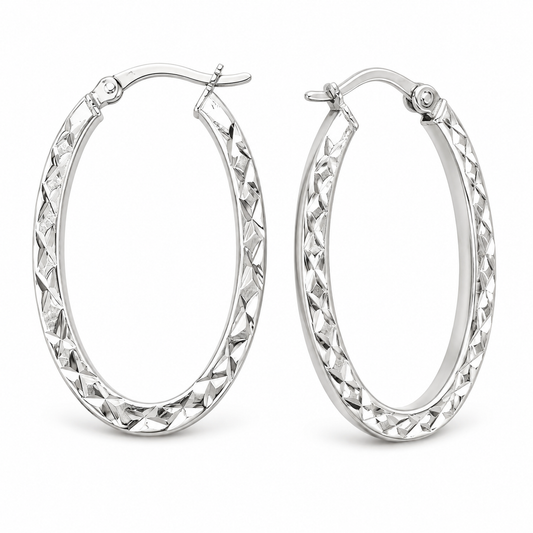 Sterling Silver Earring Plain