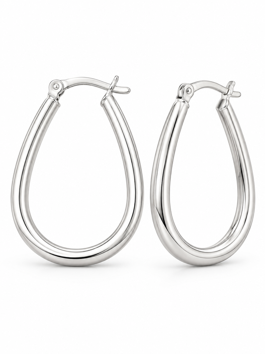 Sterling Silver Plain Earring
