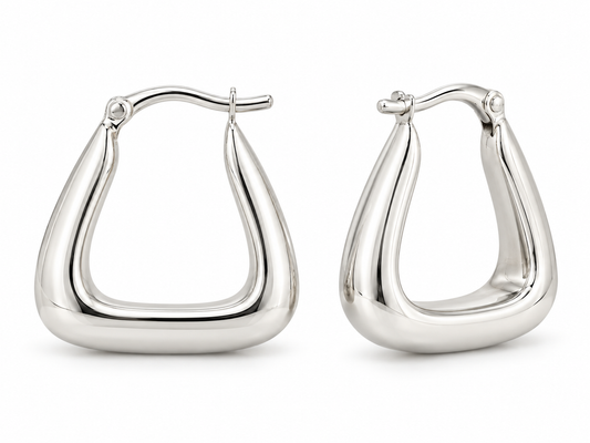Sterling Silver Plain Earring