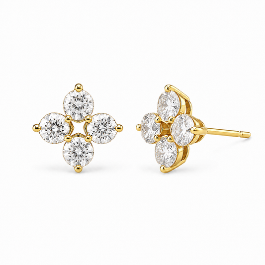 Sterling Silver Cz Studs ECZ253