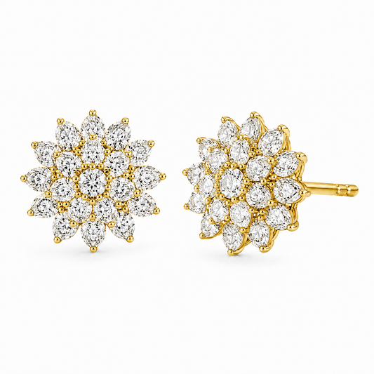 Sterling Silver Studs Cz Stone ECZ72781