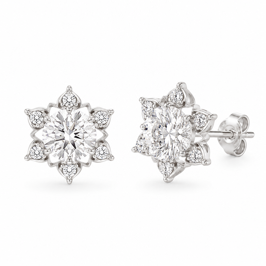 Sterling Silver Cz Studs ECZ3236