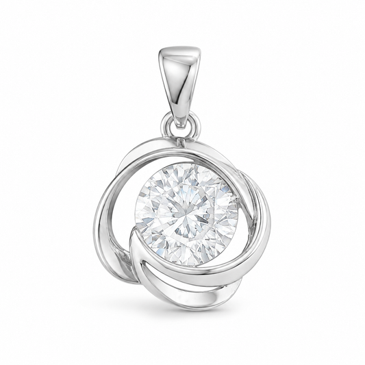 Sterling Silver Cz Pendant MPCZ0095