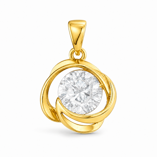 Sterling Silver Cz Pendant MPCZ0095