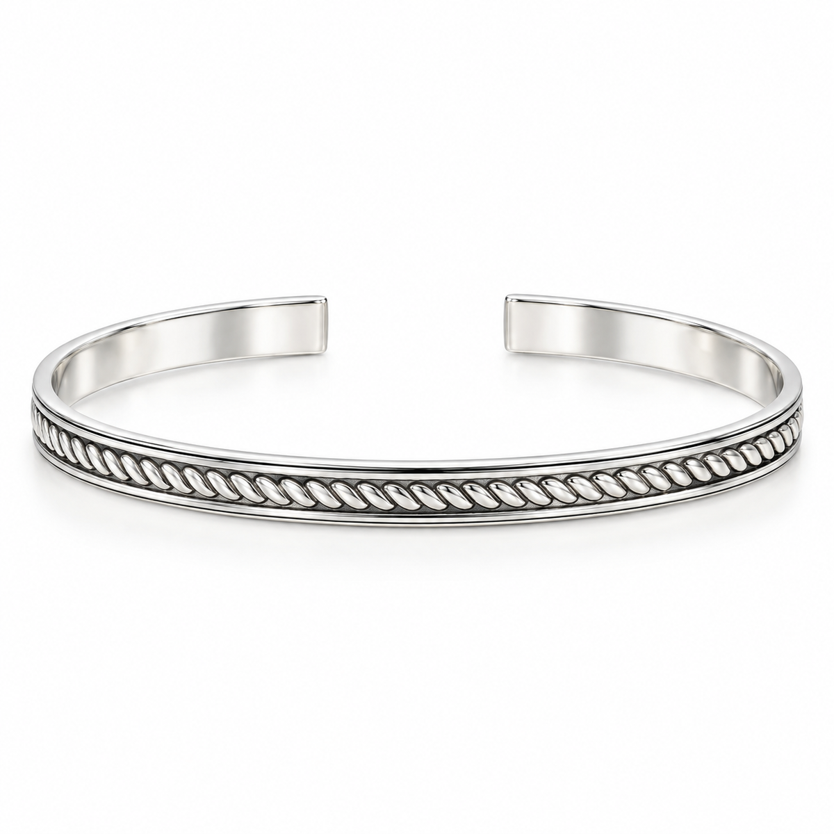Sterling Silver Pattern Bangle