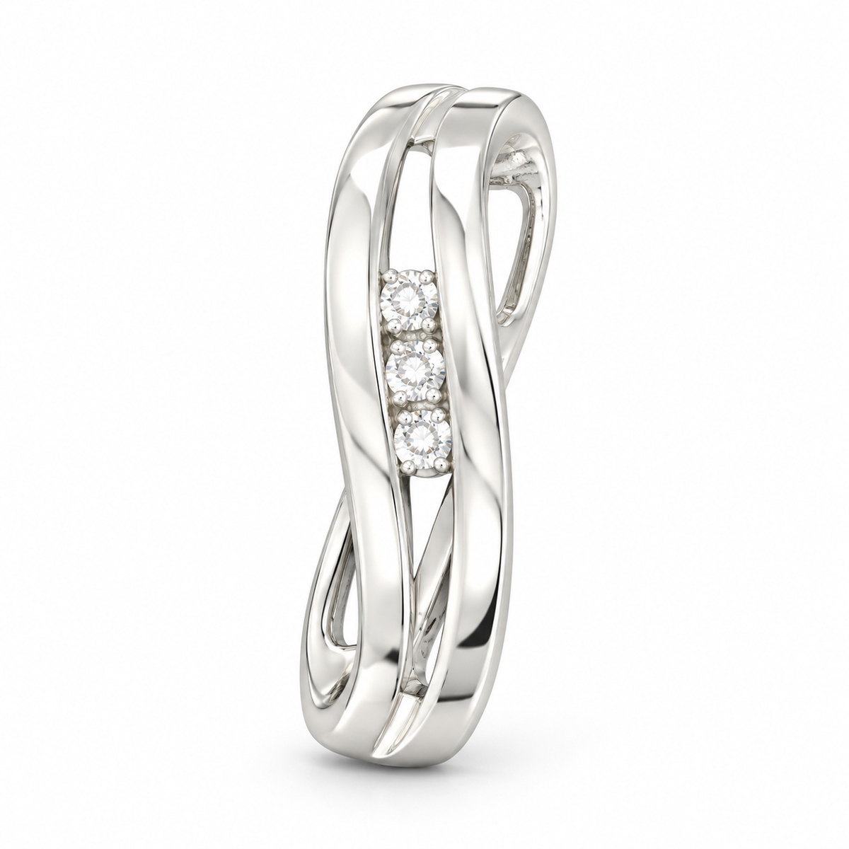 Sterling Silver Cz Pendant PCZ019