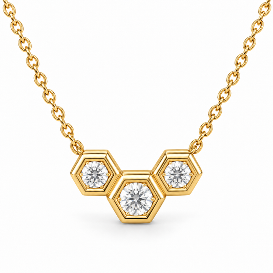 Sterling Silver Necklace Cz Stone NCZ246