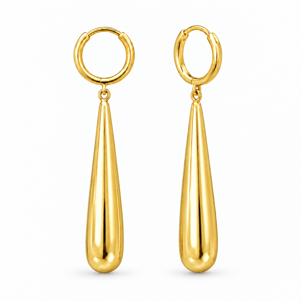 Sterling Silver Drop Earring – Gold Plated