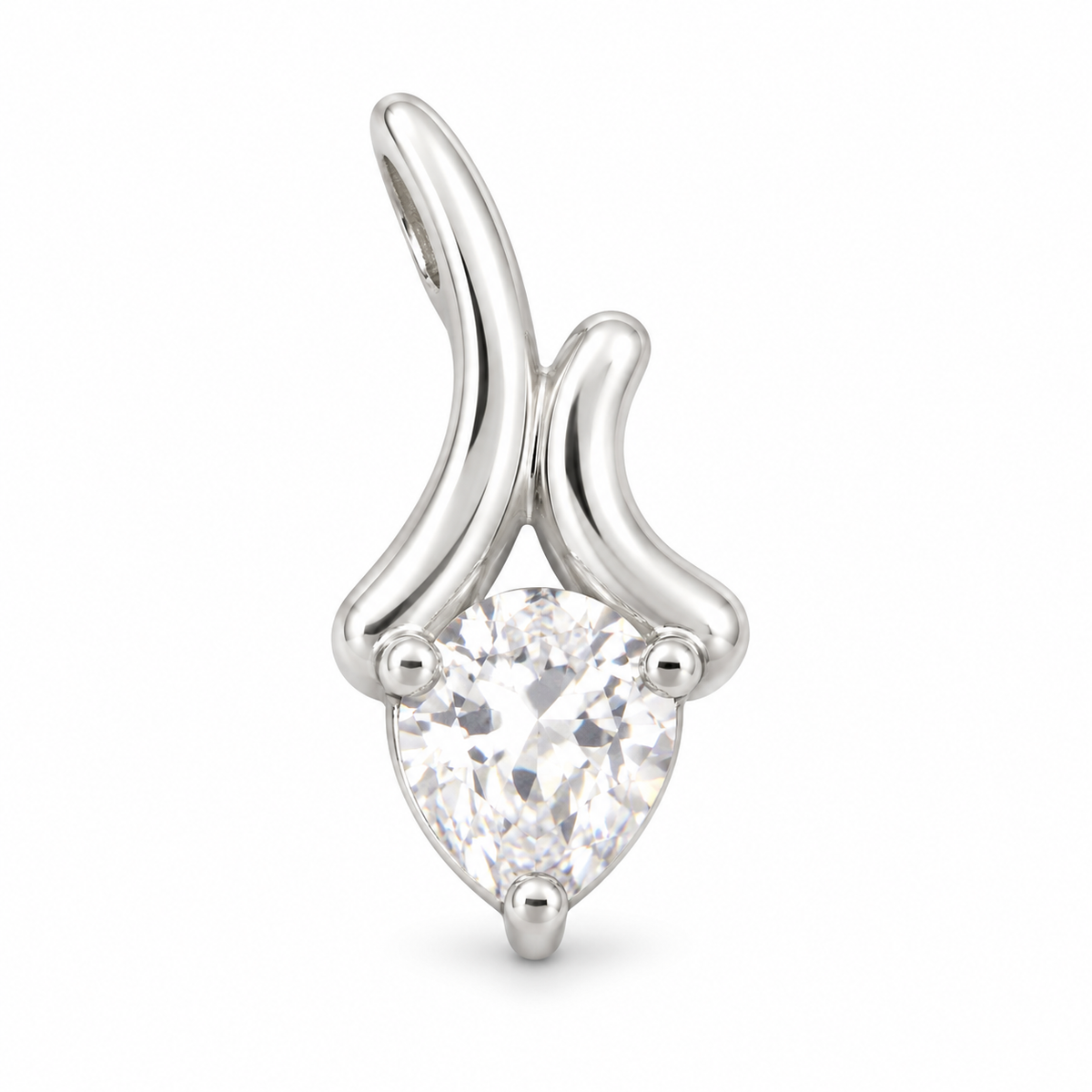 Sterling Silver Cz Pendant PCZ013