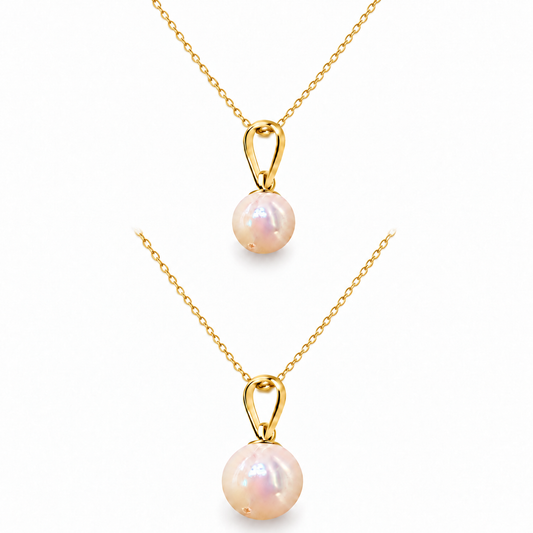 Sterling Silver 18" Pearl Necklace Set NCZST2607161