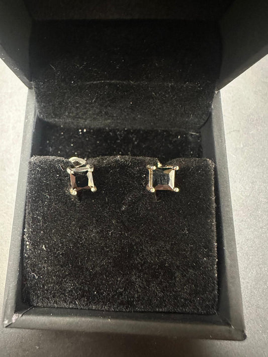 Sterling Silver Stud Earring CZ Stone ECZ012