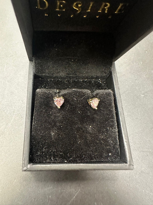 Sterling Silver Stud Earring CZ Stone ECZ013-H