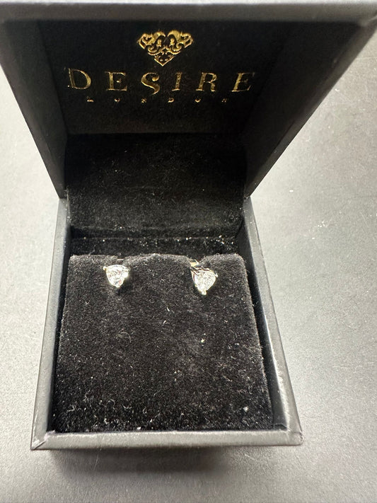 Sterling Silver Stud Earring CZ Stone ECZ013-H