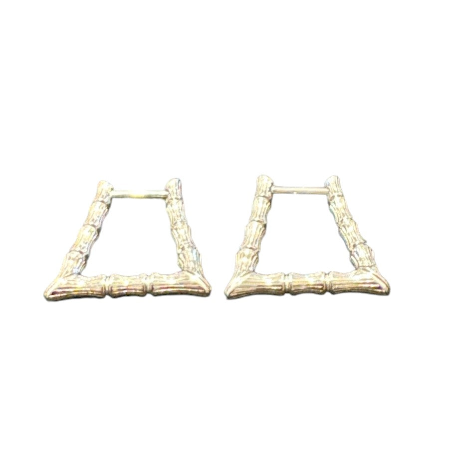 Sterling Silver Bamboo Earrings ECZ100107