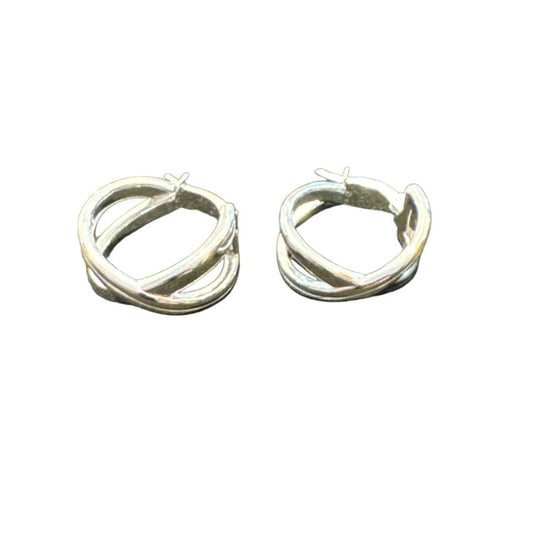 Sterling Silver Plain Earring ECZ100113
