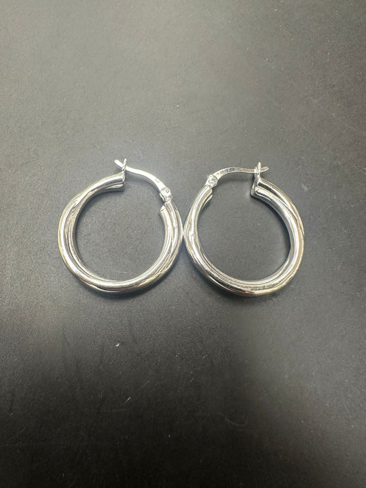 Sterling Silver Round Earring ECZ100114