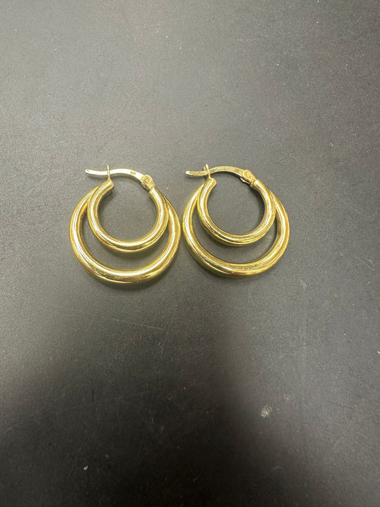 Sterling Silver Round Earring ECZ100120