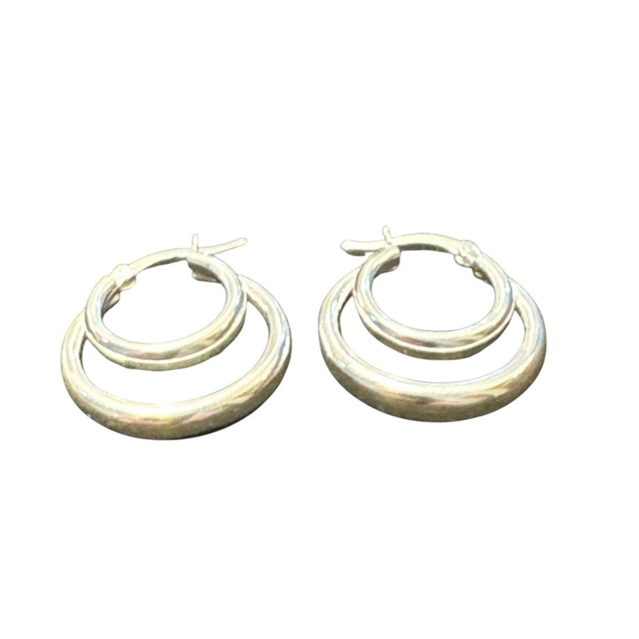 Sterling Silver Round Earring ECZ100120
