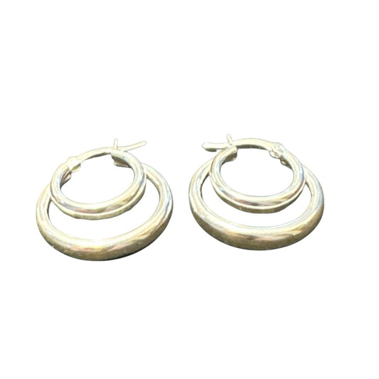 Sterling Silver Round Earring ECZ100120