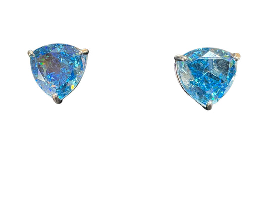 Sterling Silver Stud Earring CZ Stone ECZ10020