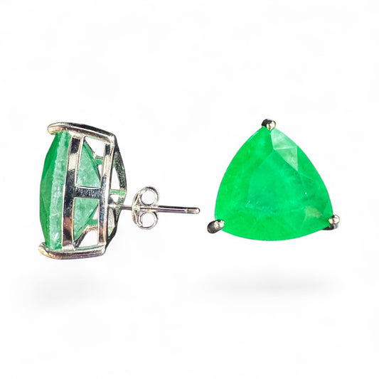 Sterling Silver Stud Earring CZ Stone ECZ10020