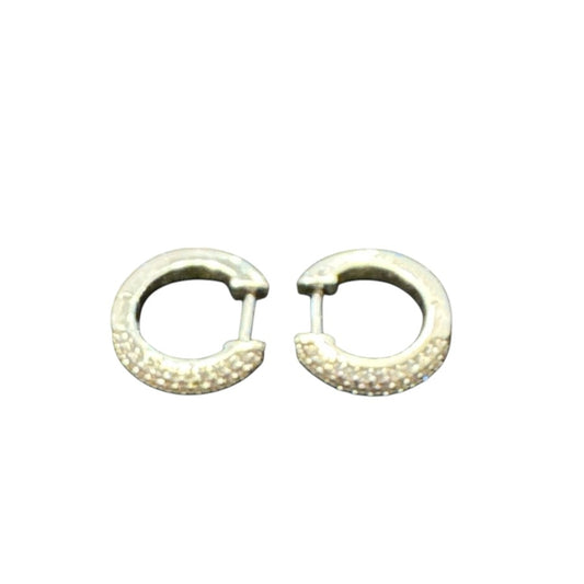 Sterling Silver Round Earring CZ Stone ECZ10024