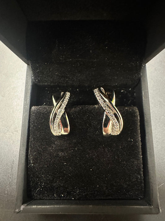 Sterling Silver Earring CZ Stone ECZ10036