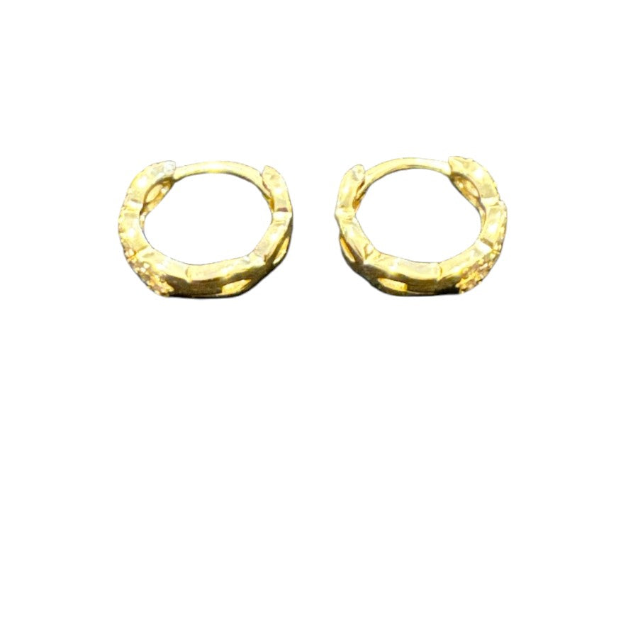 Sterling Silver Infinity Earring CZ Stone ECZ10039