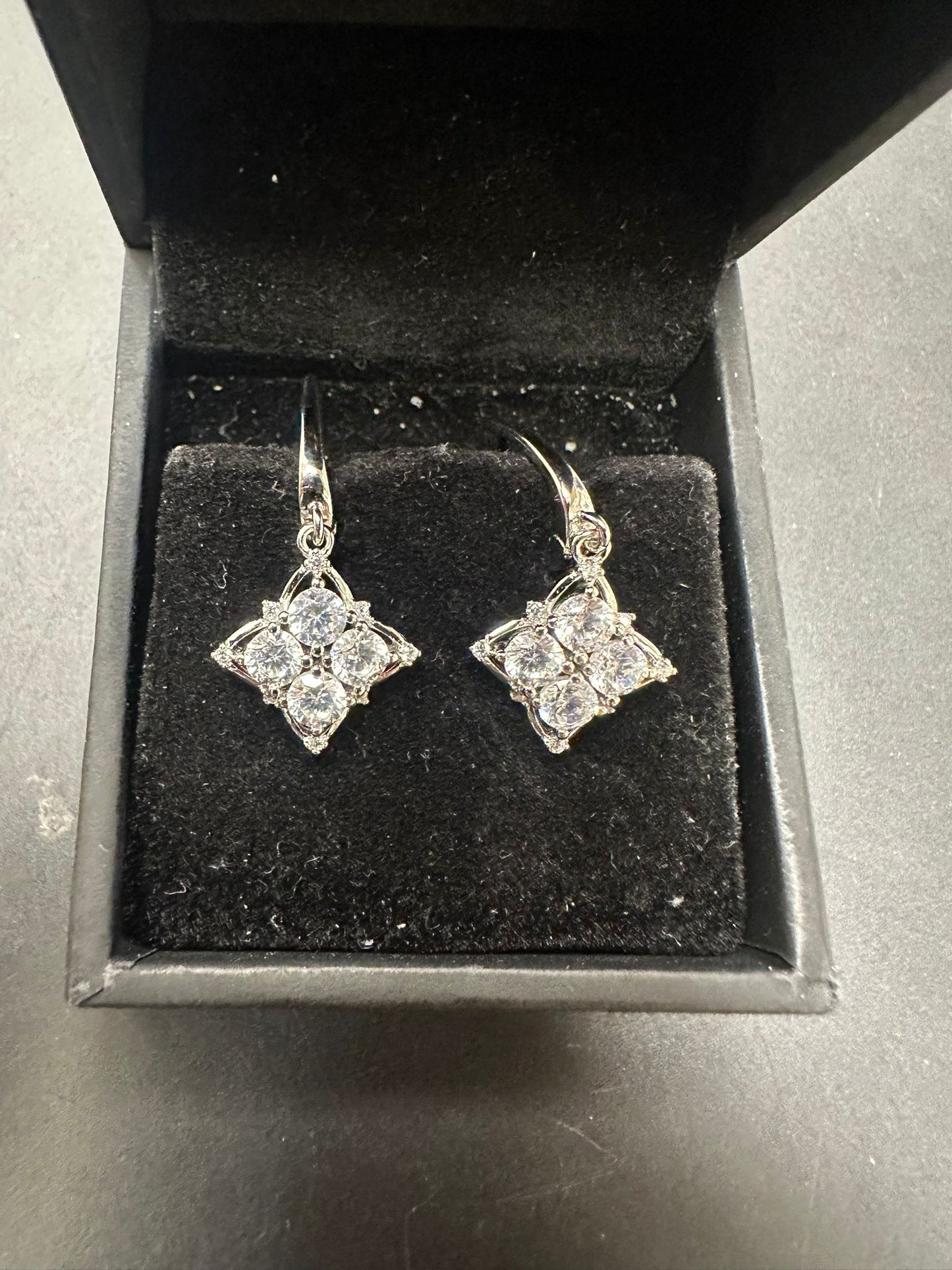 Sterling Silver Earring CZ Stone ECZ10043