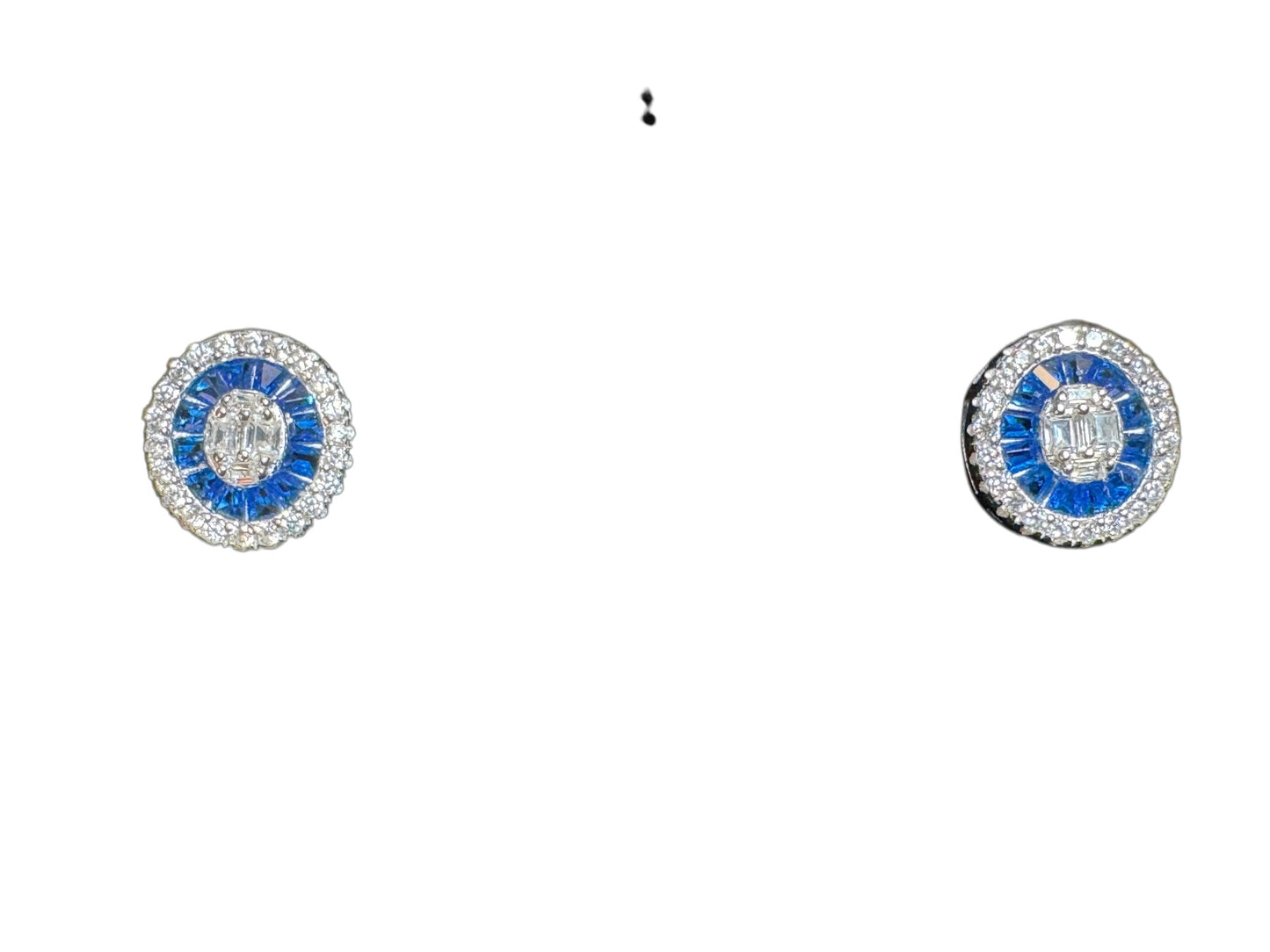 Sterling Silver Stud Earring CZ Stone ECZ10092