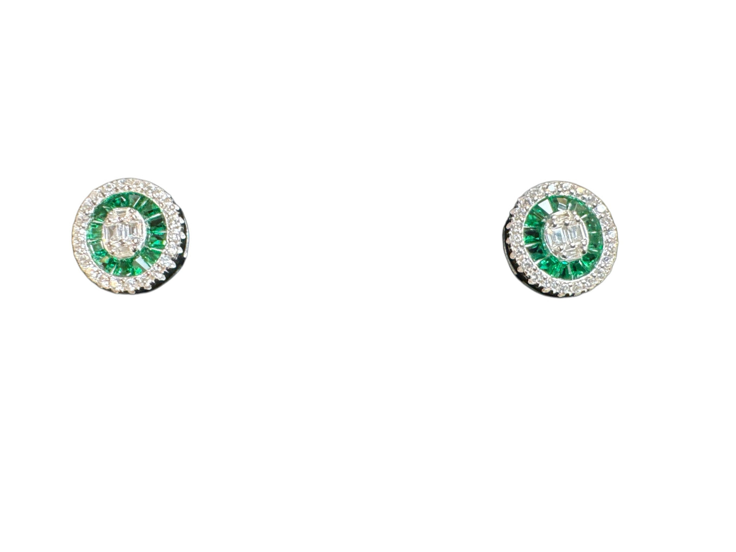 Sterling Silver Stud Earring CZ Stone ECZ10092