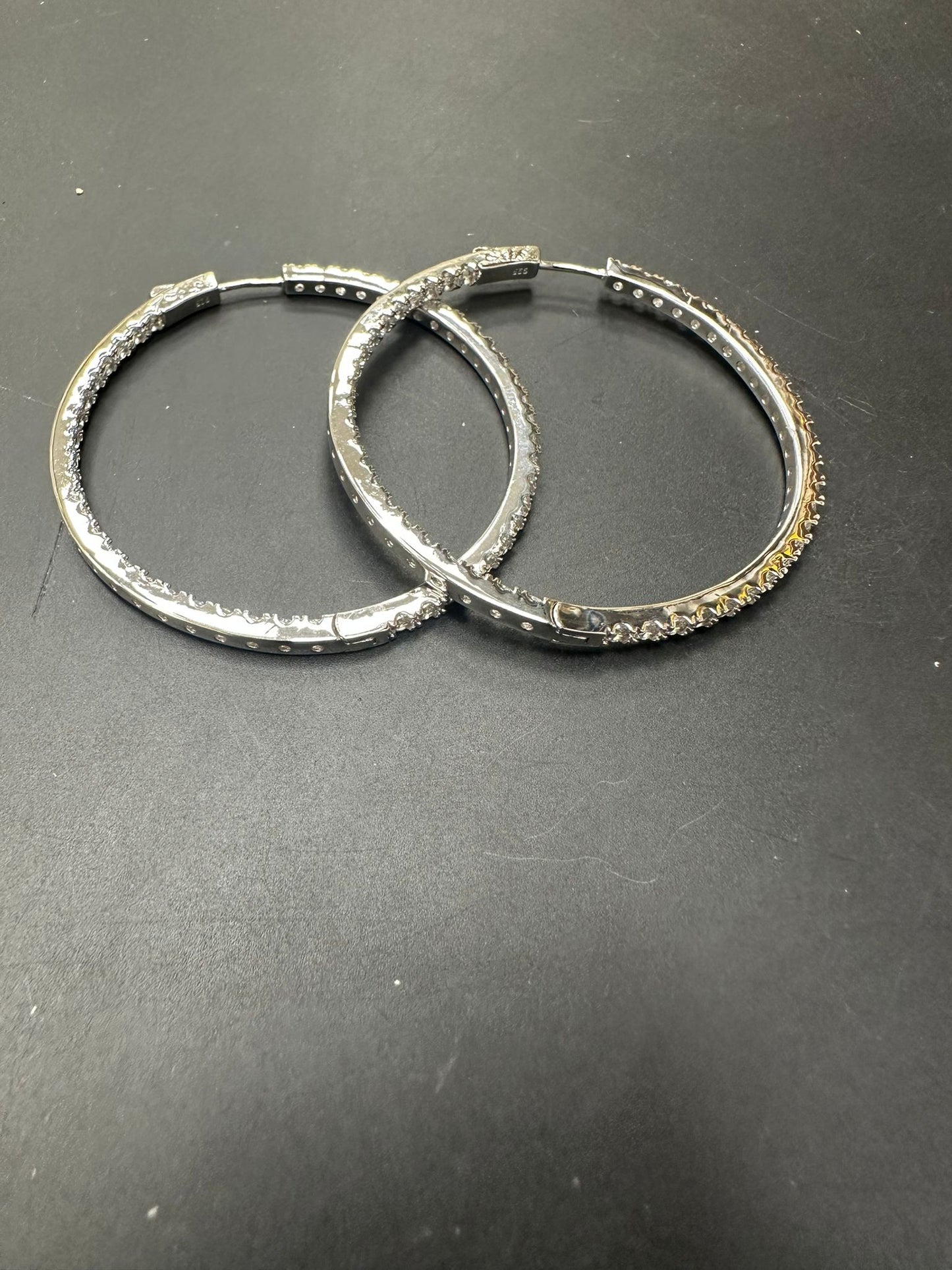 Sterling Silver Round Earring CZ Stone ECZ1010