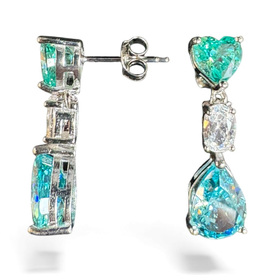 Sterling Silver Earring CZ Stone ECZ10170